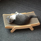 Katzen-Kratzmöbel mit Holzgestell und Wellpappe Zorenza