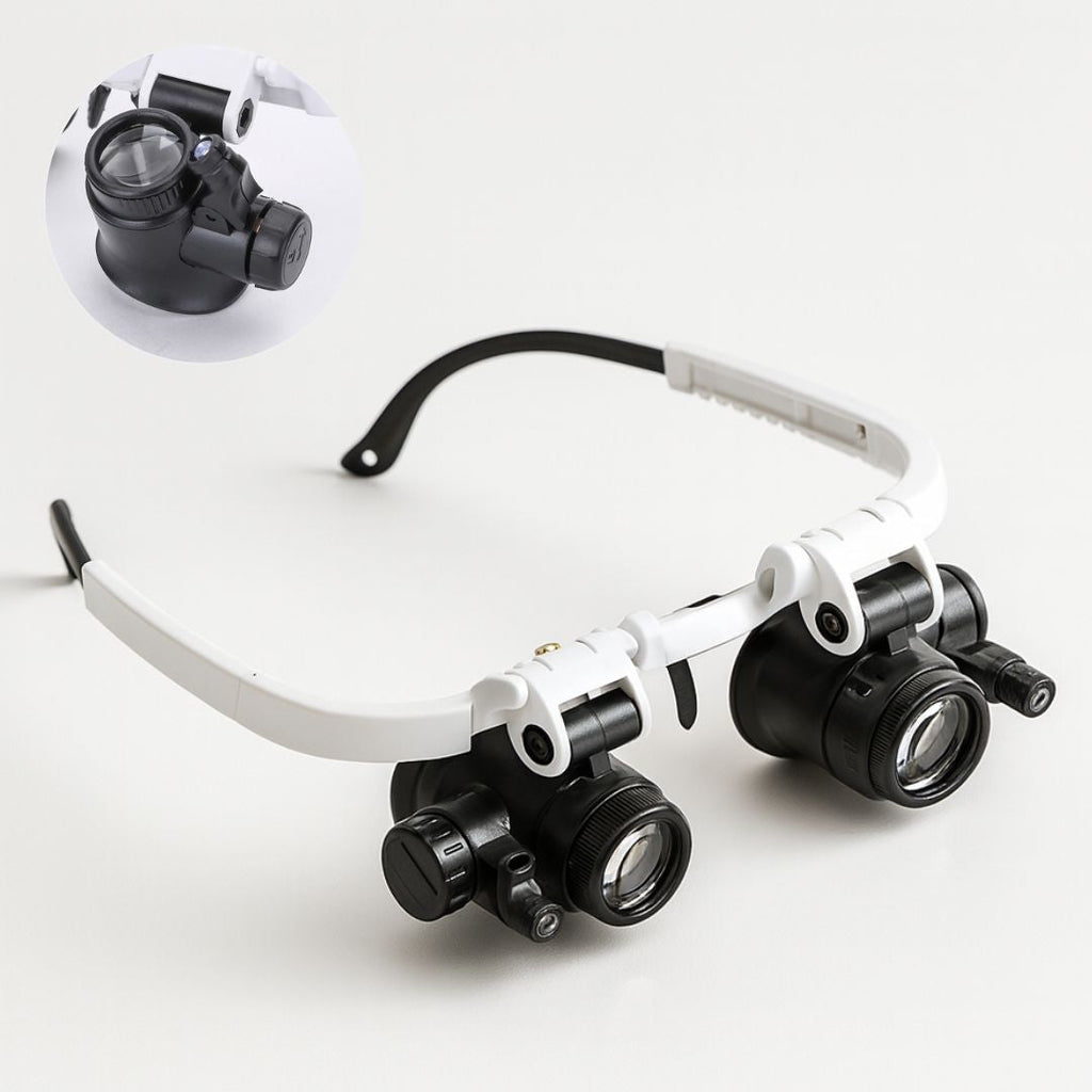 Lupenbrille mit LED-Licht undx/23x Vergrößerung -    Zorenza