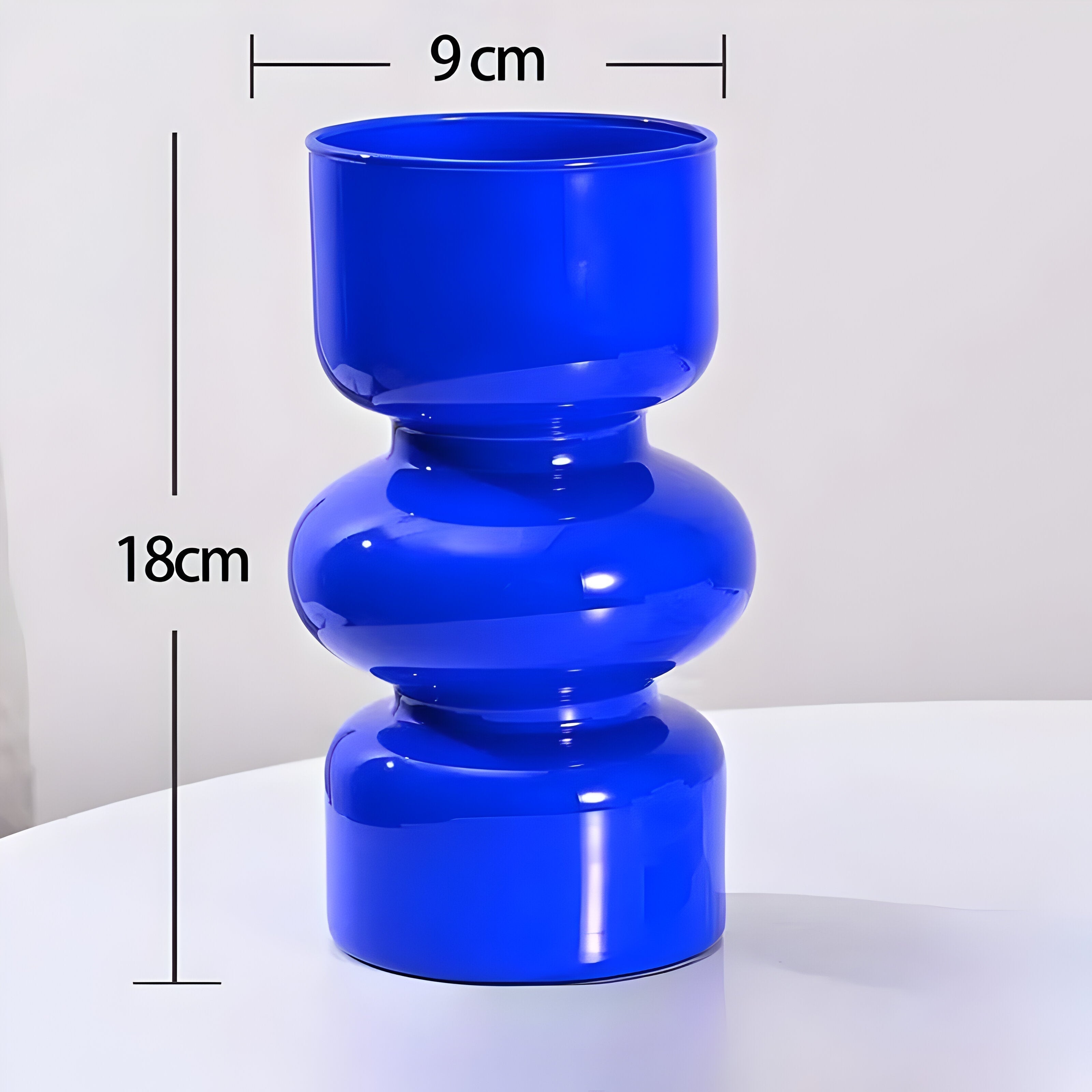 Glasvase Retro-Design hydroponischcm -    Zorenza