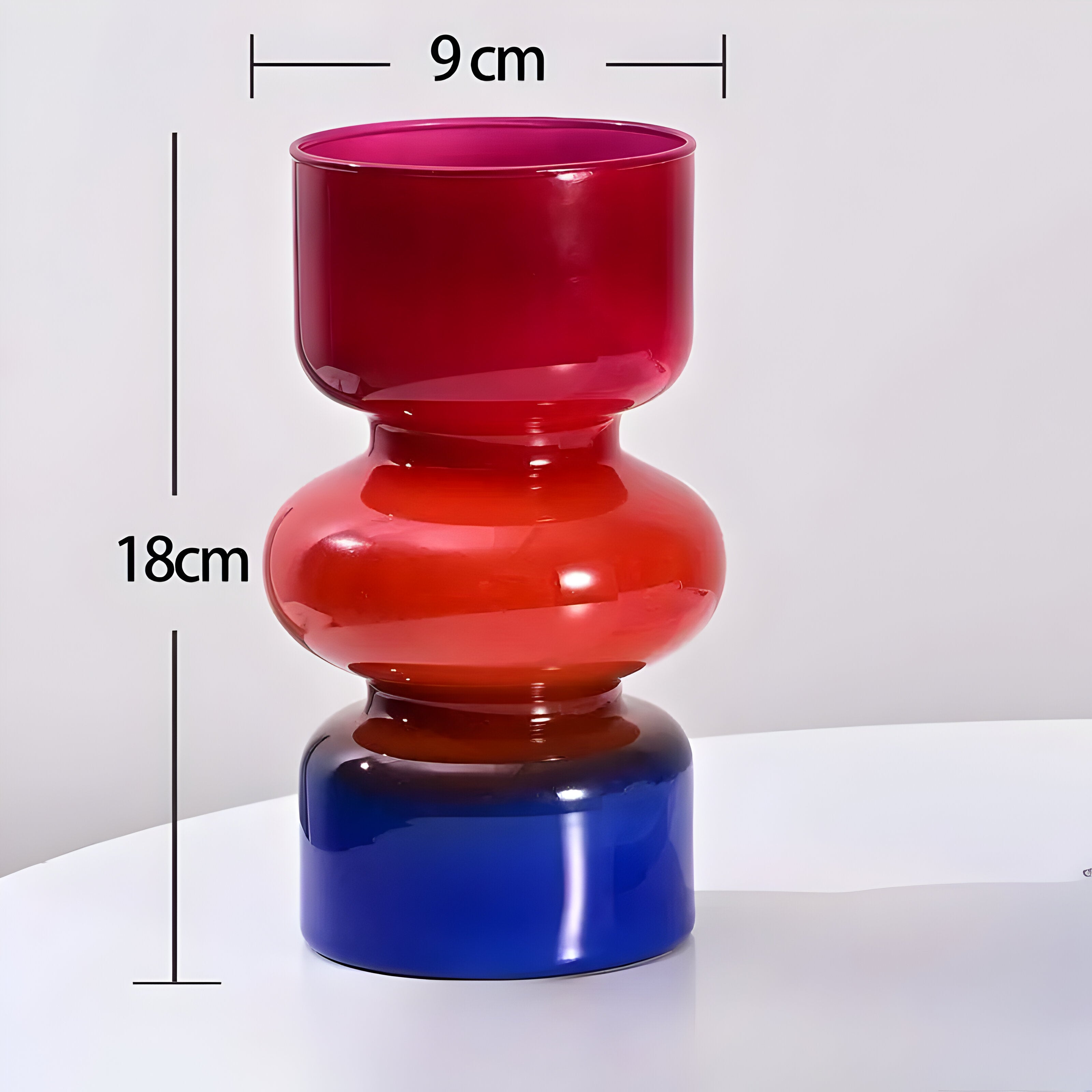 Glasvase Retro-Design hydroponischcm -    Zorenza