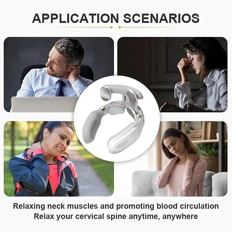 Nackenmassagegerät 4-in-1 mit Wärmefunktion und Vibration -    Zorenza