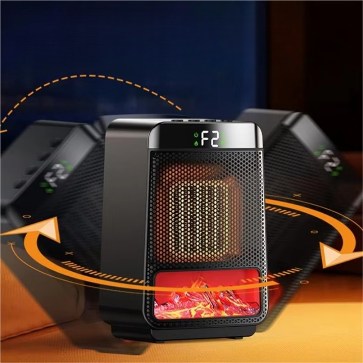 Flammenheizung Elektro 1000 W – Elektrokamin mit Flammeneffekt -    Zorenza