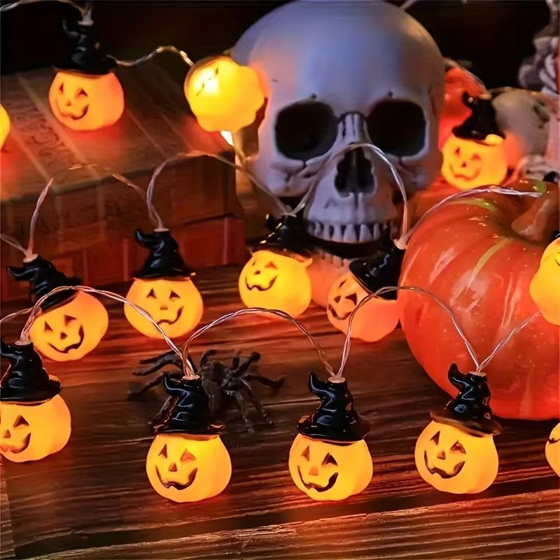 Halloween Lichterkette Kürbis-Design – Batterie oder USB -    Zorenza