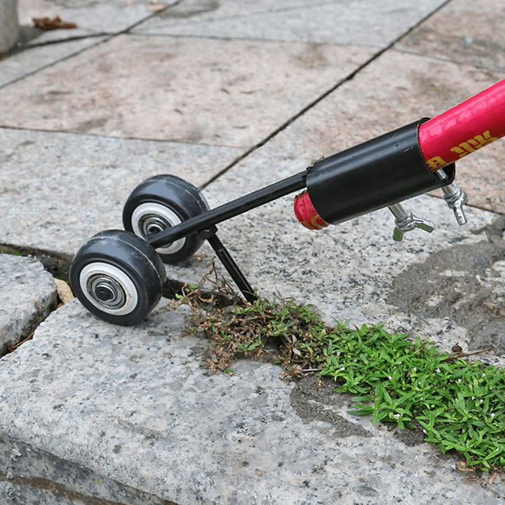 Unkrautentferner Eisen mit Rädern – Ergonomischer Teleskopgriff -    Zorenza