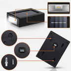 Solar-Wandleuchte Außen — Warmweißes LED-Licht, IP44, kabellos -    Zorenza
