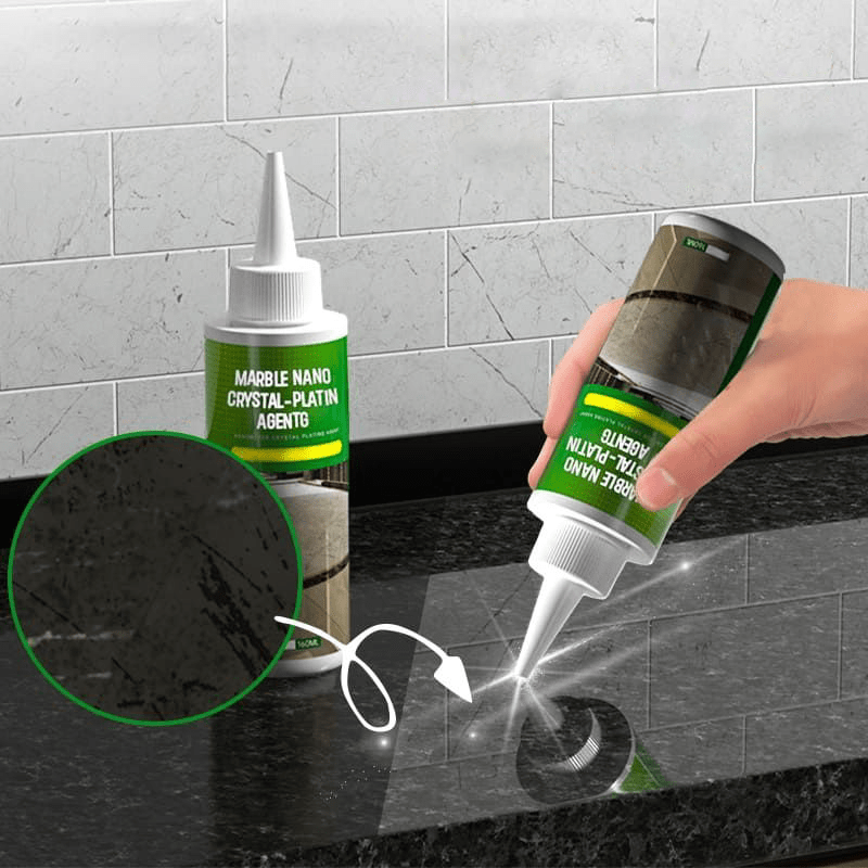 Steinoberflächen-Versiegelung 2er-Set – Hochglanzfinish für Marmor, Granit und mehr Zorenza