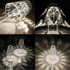 LED Kristall Tischlampe, kabellos Zorenza