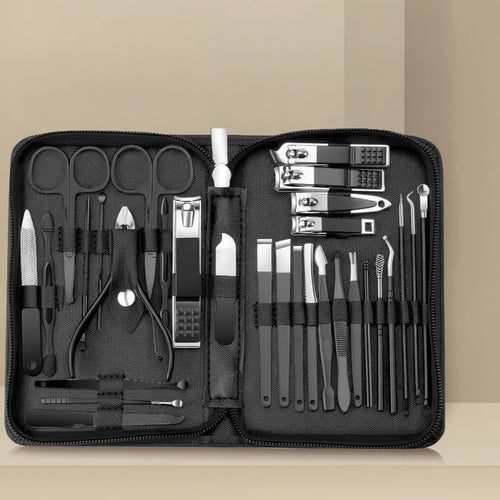 30 stks manicure set draagbare roestvrijstalen nagelknipper trimgereedschap schoonheid pedicure kit vingerverzorging nagelknipper schaar set Zorenza