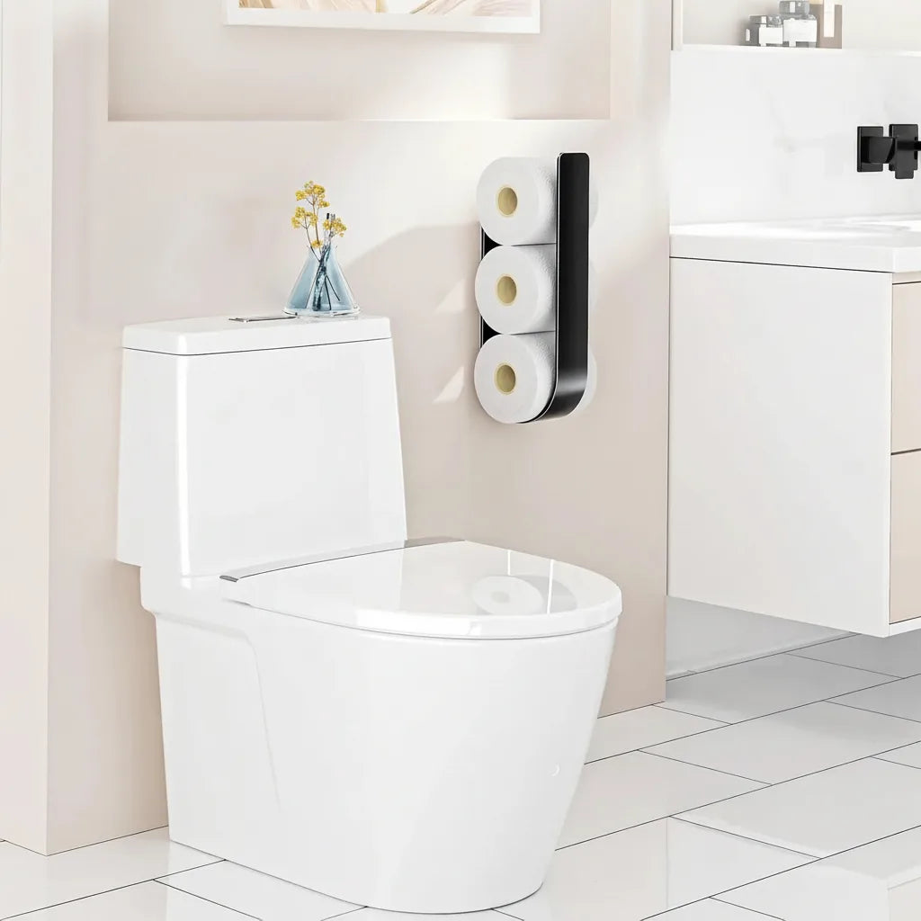 Wandhalter für 3 Toilettenpapierrollen – Ohne Bohren Zorenza