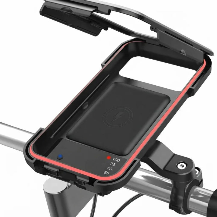 Fahrrad-Handyhalter wasserdicht mit kabelloser Ladefunktion -    Zorenza