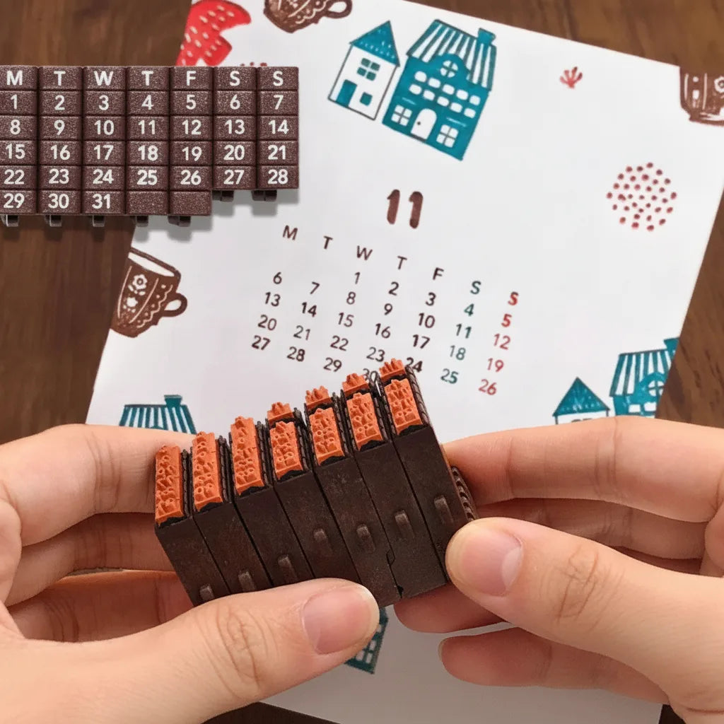 Kalender-Stempel für Planer und Notizbücher -    Zorenza