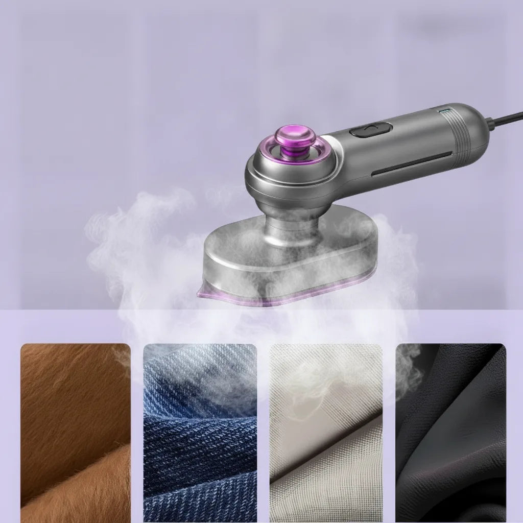 Handlicher Dampfglätter für Kleidung mit drehbarem Griff -    Zorenza