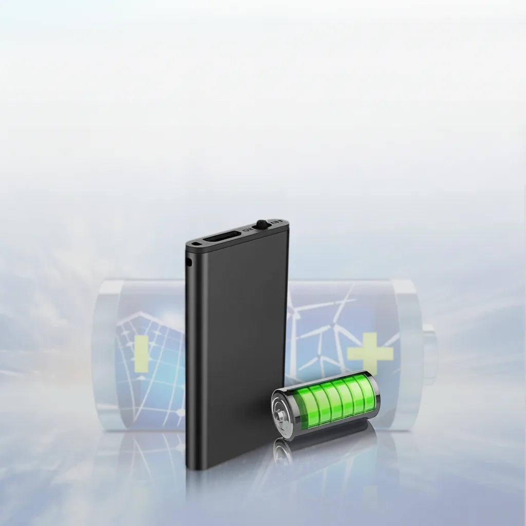 Diktiergerät sprachaktiviert 32 GB mit 50 Std. Aufnahme -    Zorenza