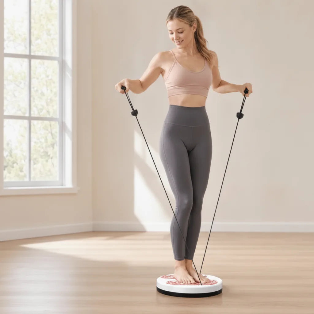 Twist-Board mit Widerstandsbändern – Drehscheibe für Zuhause -    Zorenza