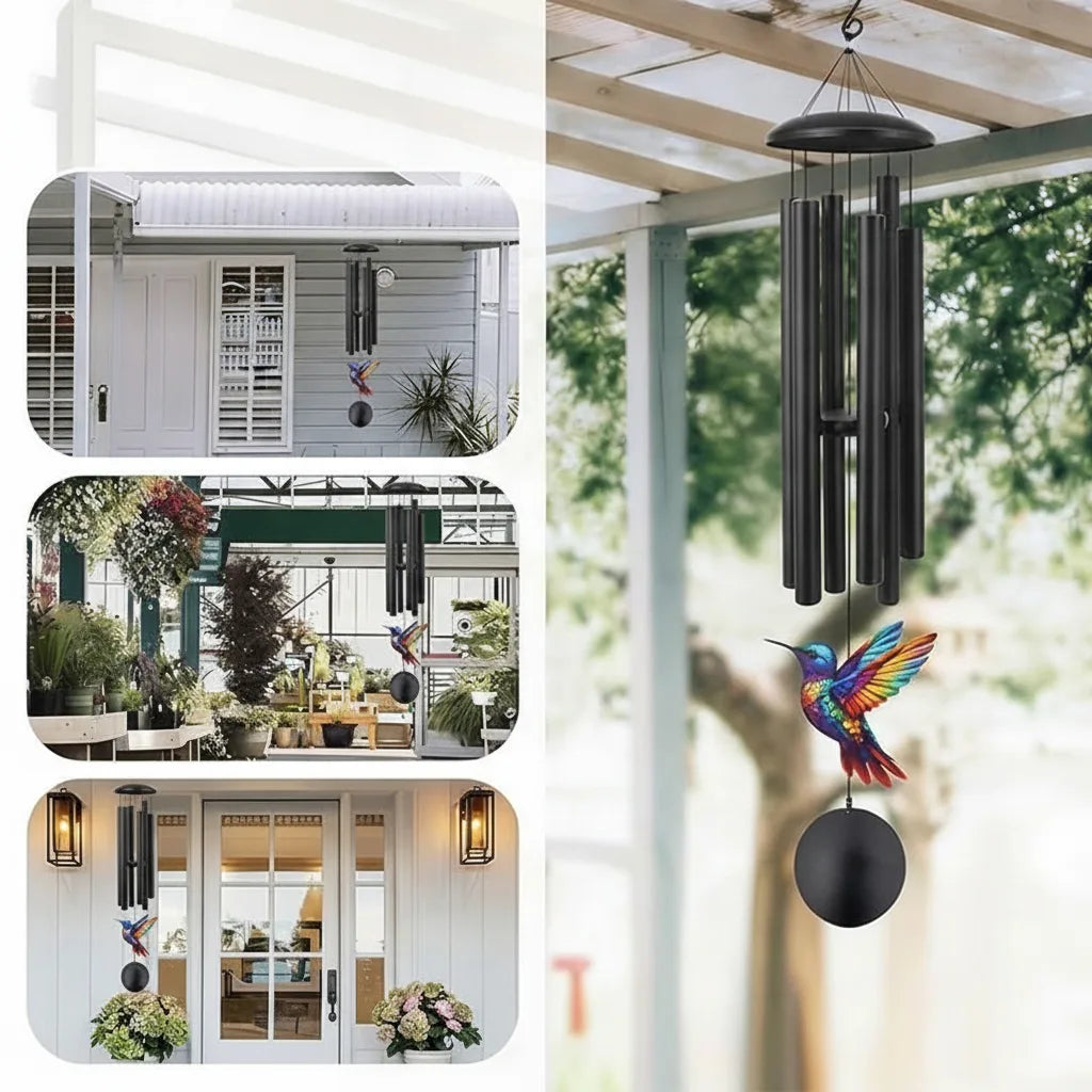 Windspiel Kolibri mit eloxierten Aluminiumröhren -    Zorenza