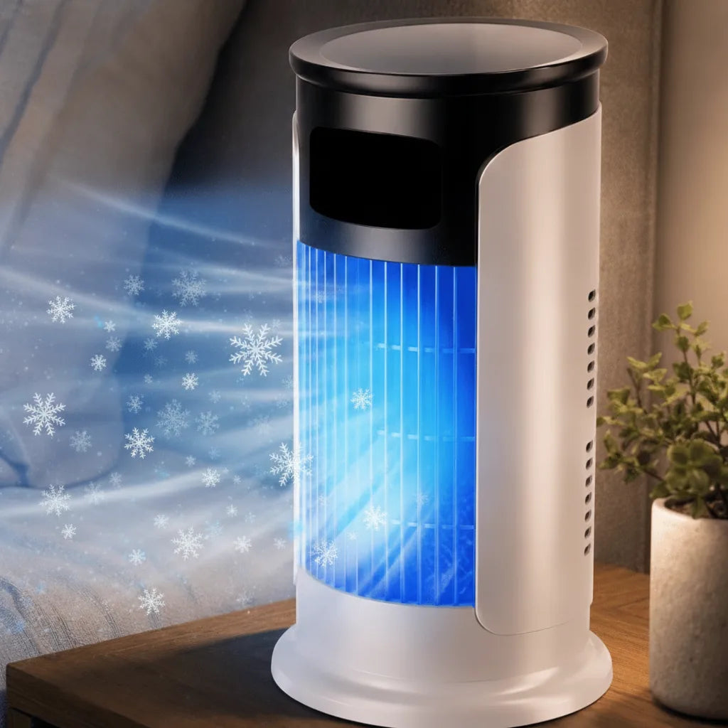 Luftkühler mit Ventilator und Luftbefeuchtung – 300 ml -    Zorenza