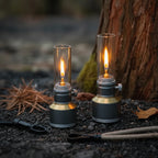 Campinglampe Aluminium mit Gaskartusche – Vintage-Stil -    Zorenza