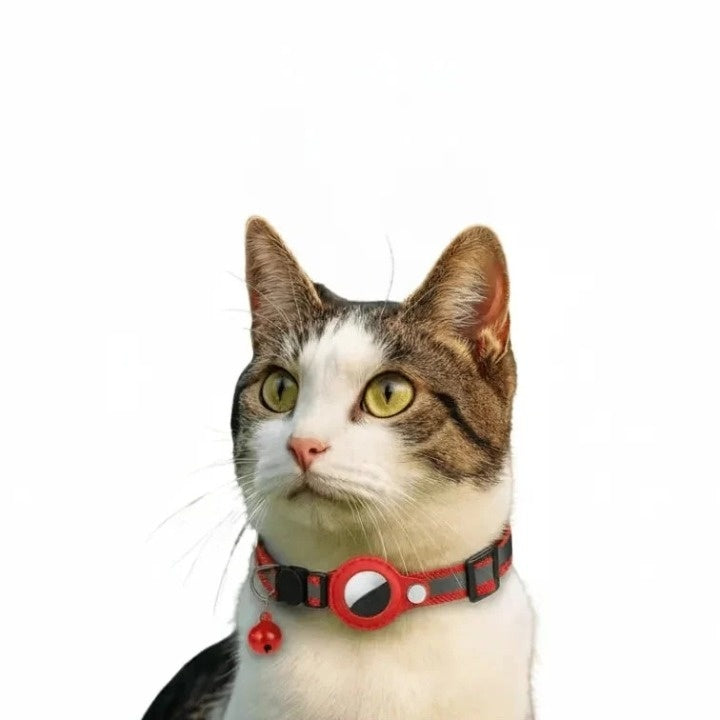 Katzenhalsung mit GPS-Halterung und Sicherheitsverschluss -    Zorenza