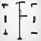 Gehstock mit LED-Licht, faltbar und höhenverstellbar -    Zorenza