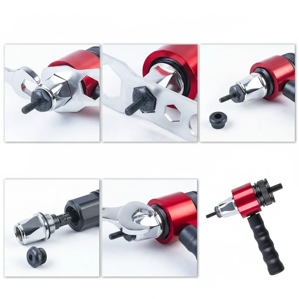 Nietsetzadapter M3–M8 für Bohrmaschine mit 5 Aufsätzen -    Zorenza
