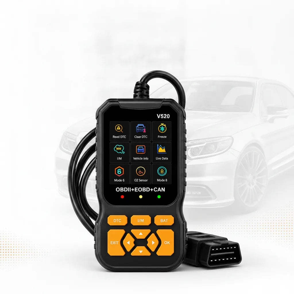OBD2-Diagnosegerät V520 mit Farbdisplay – OBDII, EOBD, CAN -    Zorenza