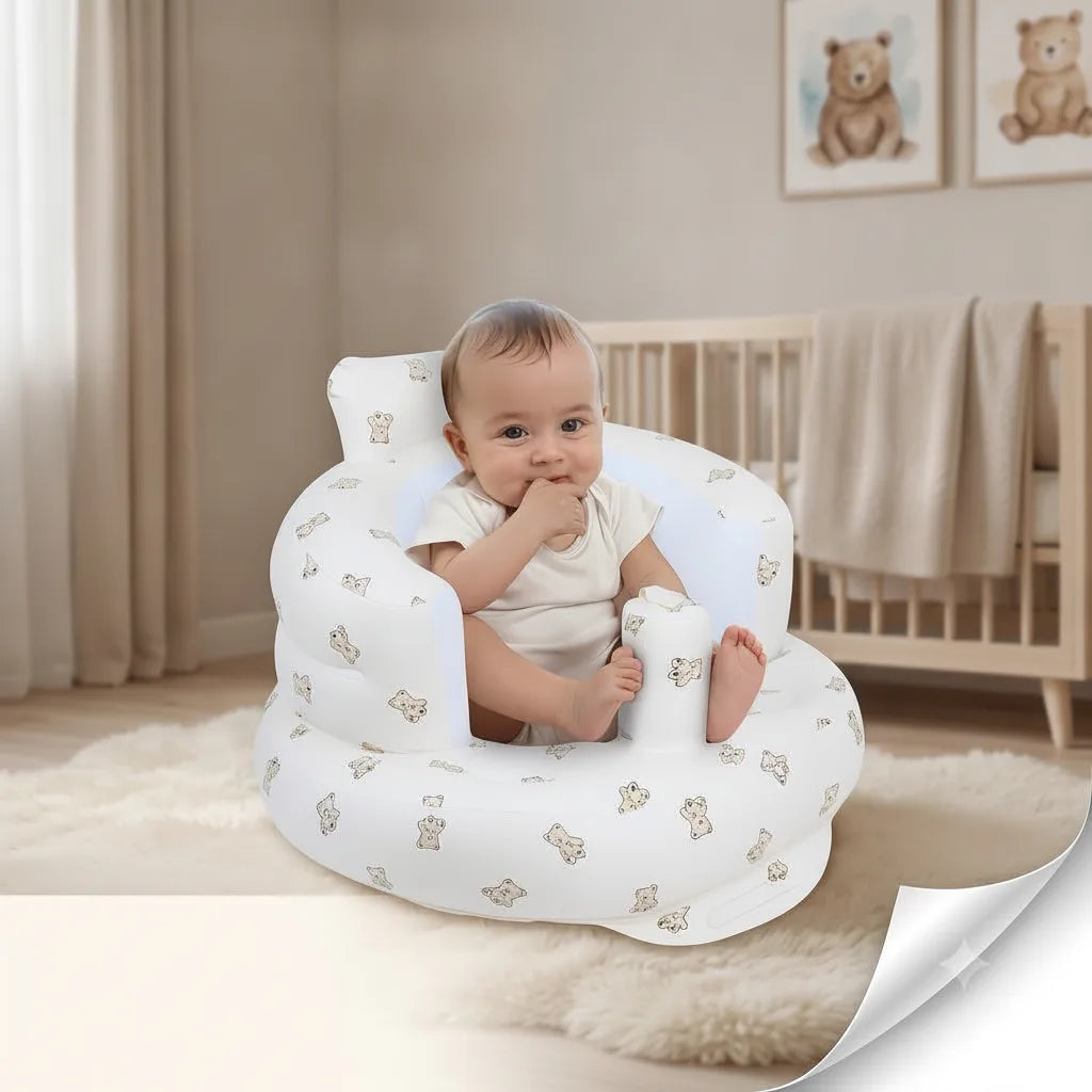 Aufblasbarer Baby-Sitzsitz mit ergonomischer Rückenlehne -    Zorenza