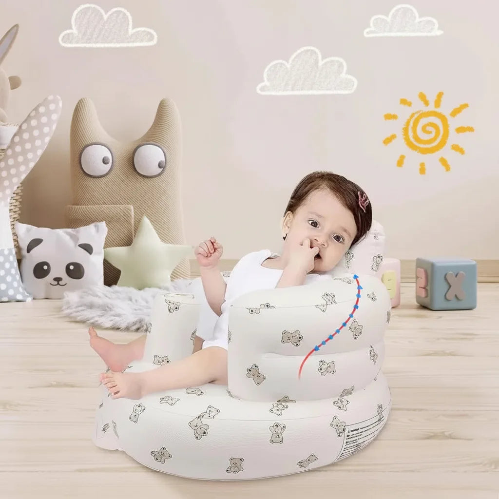 Aufblasbarer Baby-Sitzsitz mit ergonomischer Rückenlehne -    Zorenza