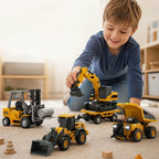 Ferngesteuertes Baustellenfahrzeug-Set für Kinder -    Zorenza