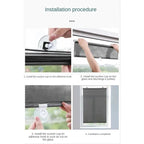 Fensterrollo mit UV-Schutz – selbsthaftend, ohne Bohren -    Zorenza