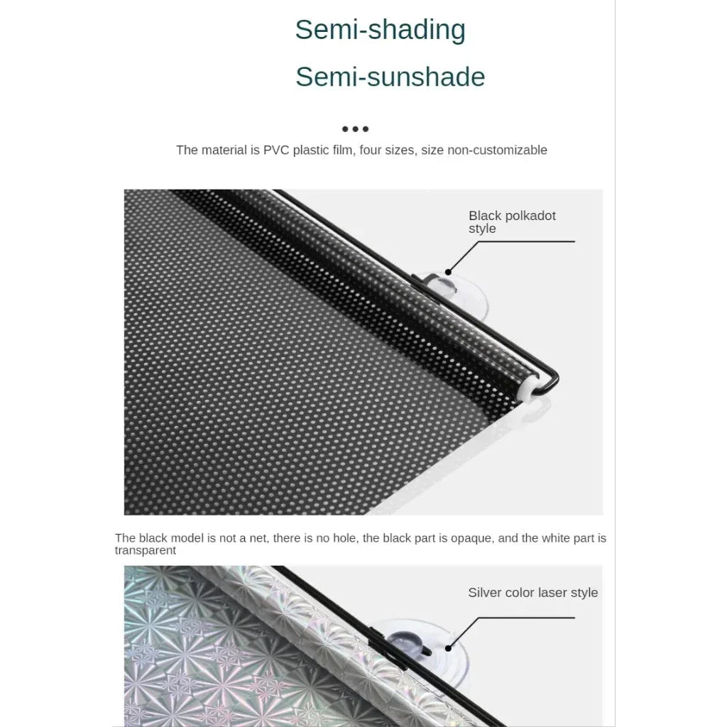 Fensterrollo mit UV-Schutz – selbsthaftend, ohne Bohren -    Zorenza