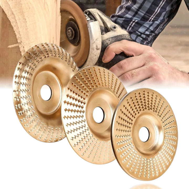 Holzschleifscheibe für Winkelschleifer Ø 100 mm – 3 Formen, Bohrung 16 mm -    Zorenza