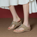 Orthopädische Sandalen mit Strass-Verzierung -    Zorenza