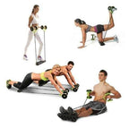 Bauchtrainer mit Rollen und Widerstandsband -    Zorenza
