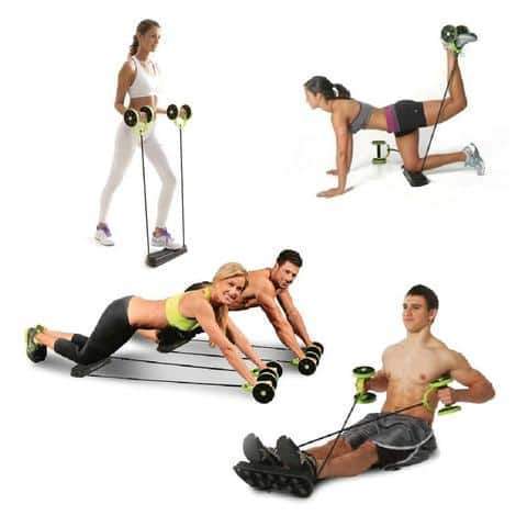 Bauchtrainer mit Rollen und Widerstandsband -    Zorenza