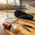 Badminton-Set mit 2 Schlägern und Federbällen -    Zorenza