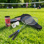 Badminton-Set mit 2 Schlägern und Federbällen -    Zorenza