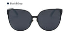 Sonnenbrille Katzenaugen-Design mit Aviator-Elementen -    Zorenza