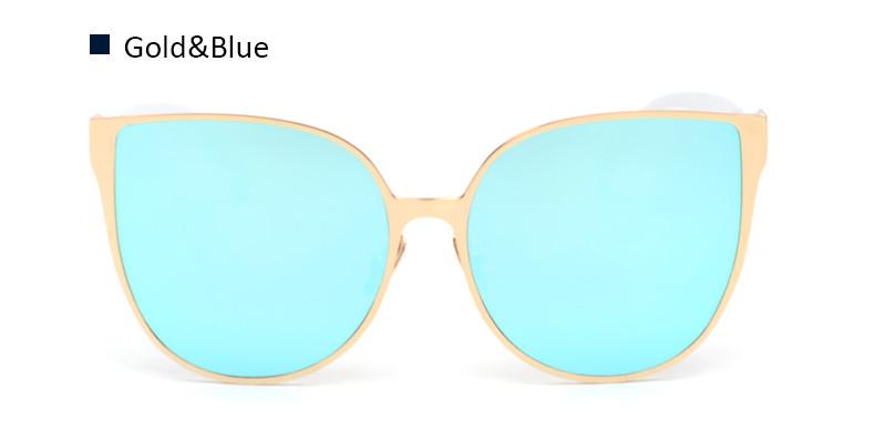 Sonnenbrille Katzenaugen-Design mit Aviator-Elementen -    Zorenza