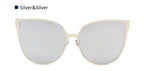 Sonnenbrille Katzenaugen-Design mit Aviator-Elementen -    Zorenza