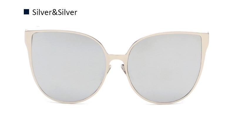 Sonnenbrille Katzenaugen-Design mit Aviator-Elementen -    Zorenza