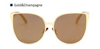 Sonnenbrille Katzenaugen-Design mit Aviator-Elementen -    Zorenza