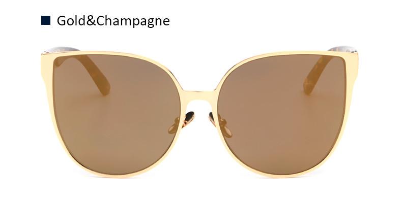 Sonnenbrille Katzenaugen-Design mit Aviator-Elementen -    Zorenza