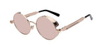 Runde Steampunk-Sonnenbrille mit Seitenschutz Zorenza