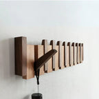 Wandgarderobe aus Holz im Piano-Design – 4-8 Haken -    Zorenza