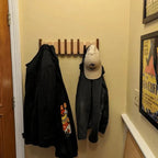 Wandgarderobe aus Holz im Piano-Design – 4-8 Haken -    Zorenza