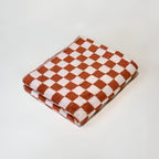 Handtuch Baumwolle mit Schachbrettmuster – Retro-Design -    Zorenza