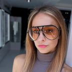 Sonnenbrille Aviator Oversize – Retro Design mit UV400 Schutz -    Zorenza