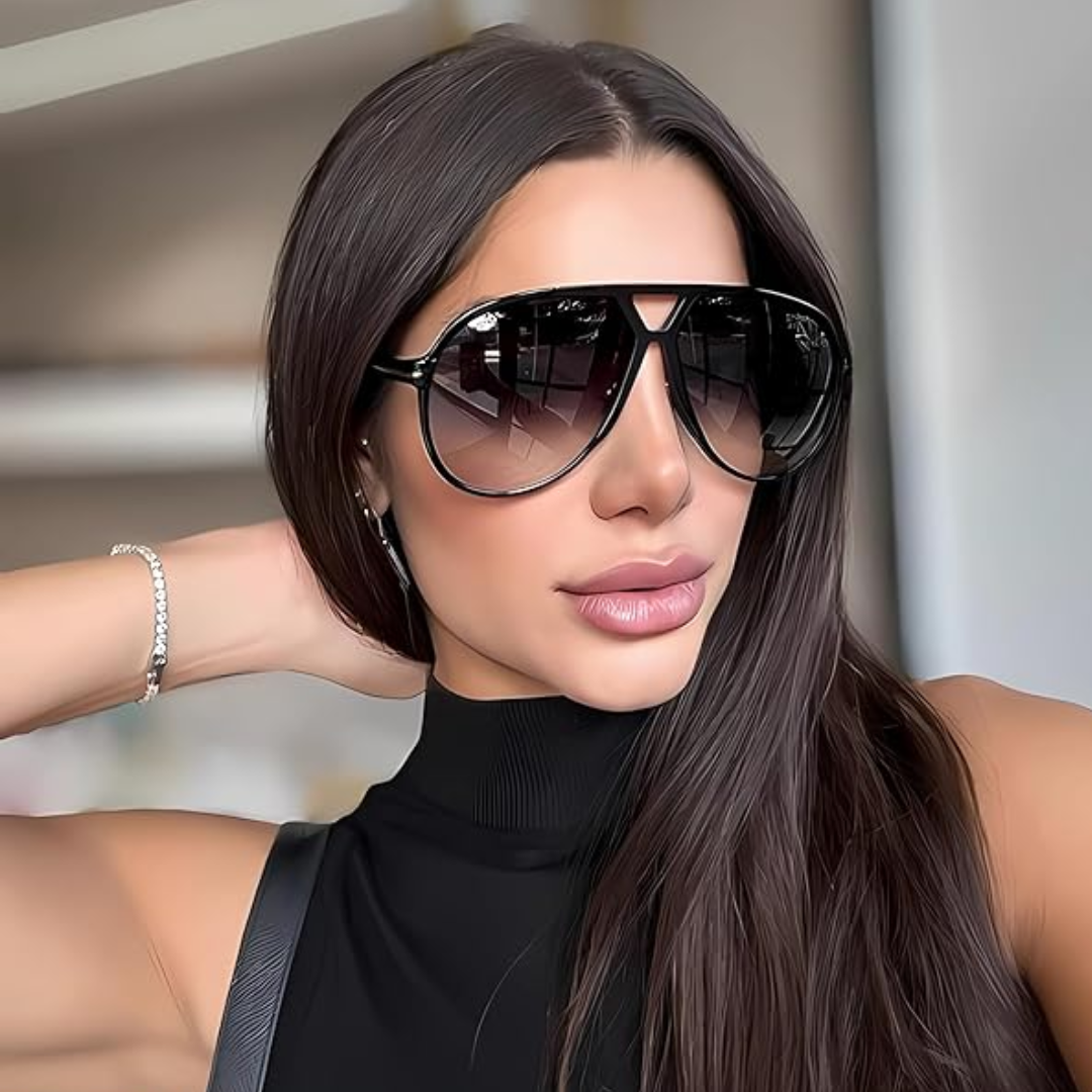 Sonnenbrille Aviator Oversize – Retro Design mit UV400 Schutz -    Zorenza