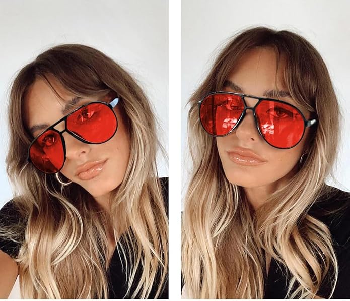 Sonnenbrille Aviator Oversize – Retro Design mit UV400 Schutz -    Zorenza
