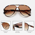 Sonnenbrille Aviator Oversize – Retro Design mit UV400 Schutz -    Zorenza
